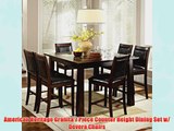 American Heritage Granita 7 Piece Counter Height Dining Set w/ Devera Chairs
