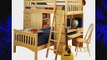 Bolton Furniture 9926200 Mission Loft Bed with Desk Chest of Drawers and Bookcase Natural