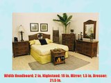 Cancun Palm 4 Piece Bedroom Set TC Antique/Queen