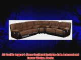 AC Pacific Jagger 3-Piece Sectional Includes Sofa Loveseat and Corner Wedge Mocha