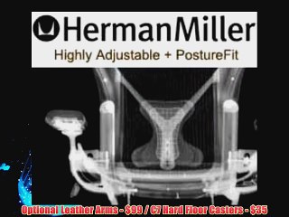 Download Video: Herman Miller Aeron Aluminum Home Office Chair Highly Adjustable - Polished Aluminum Frame