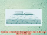 Silver Rest Cool Comfort 12-Inch 3-Layer Gel Memory Foam Mattress Eastern King Size