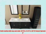59 Rana Double Sink Modern Contemporary Bathroom Vanity Furniture Cabinet