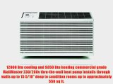 Friedrich WY12C33 12000 btu - 230 volt - 8.6 EER WallMaster series room air conditioner with