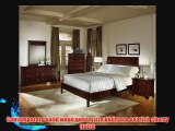 Roundhill Furniture Le Charmel 5-Piece Low Profile Bedroom Set Includes Queen Bed Dresser Mirror