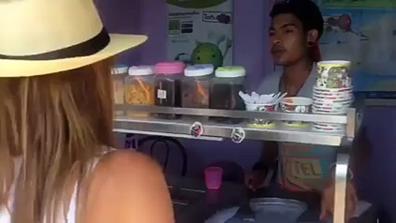 making ice cream new telent Full HD