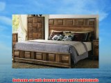 Roundhill Furniture Calais Solid Wood Construction Bedroom Set with Bed Dresser Mirror 2 Night