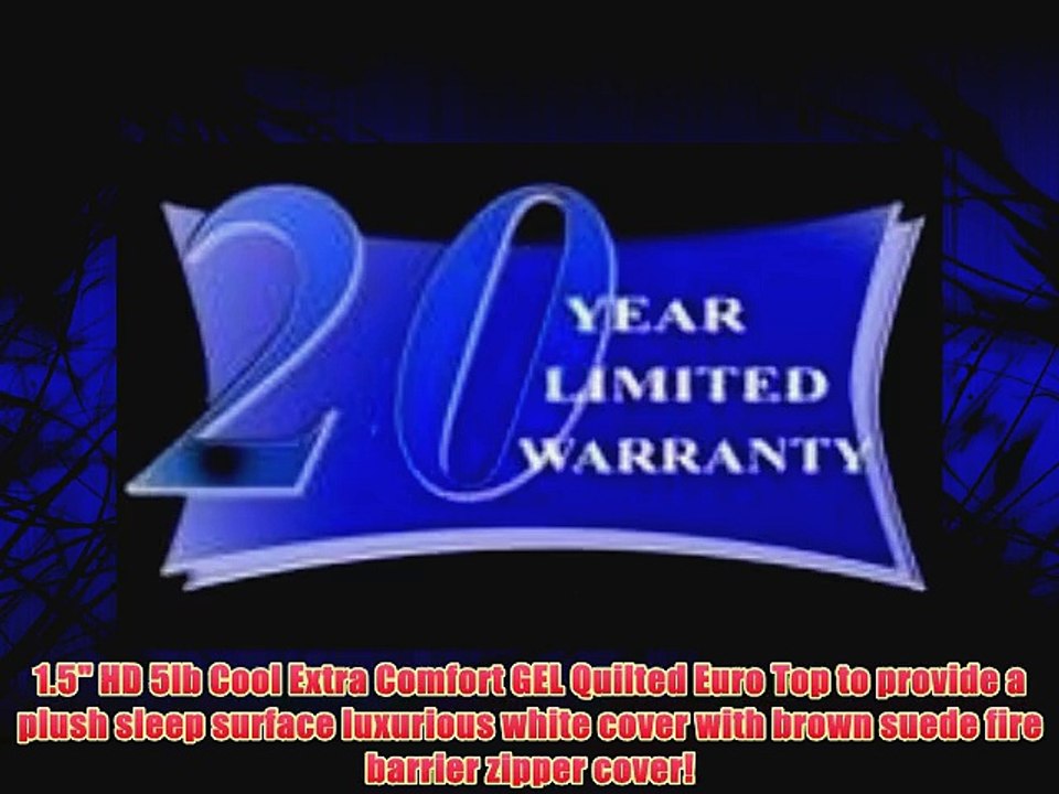 DynastyMattress NEW! 15.5-Inch Grand AtlantisBreeze Cool HD GEL Memory Foam Mattress-King Size