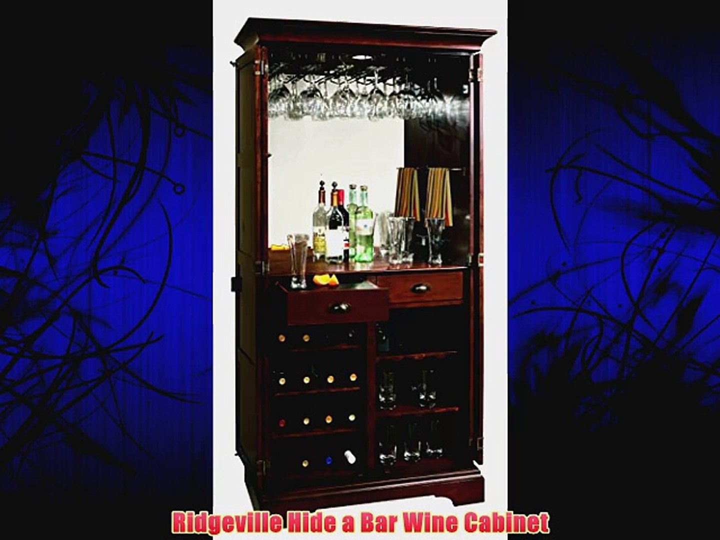 Ridgeville Hide A Bar Wine Cabinet Video Dailymotion