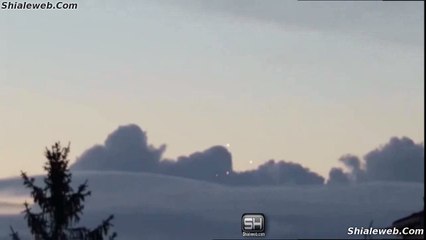 IMPRESIONANTE AVISTAMIENTO OVNI UFO EN MEGEVE FRANCIA MARZO 2015 3 OBJETOS VOLADORES LUMINOSOS