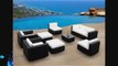 Outdoor Patio Furniture Wicker Sofa Sectional 9pc Resin Couch Set