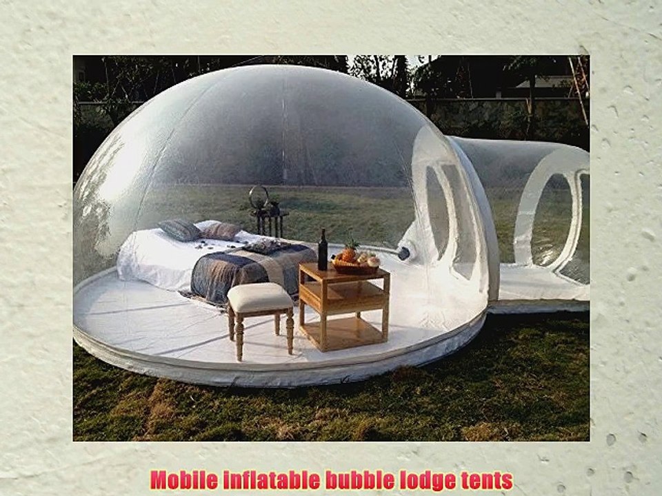 Inflatable Bubble Tent House Dome Outdoor Clear Show Room with 1 Tunnel for Camping for Photo