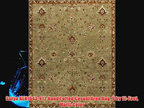 Surya KEN1043-912 Hand Tufted Casual Area Rug 9 by 12-Feet Multi-Color