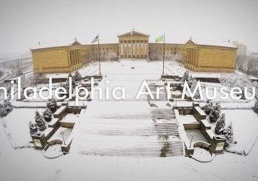 Snowfall Creates Beautiful Scene Outside Philadelphia Art Museum