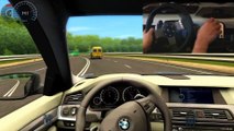 BMW M5 F10 City Car Driving Simulator G27 300 Km h Big Crash Ending !!!