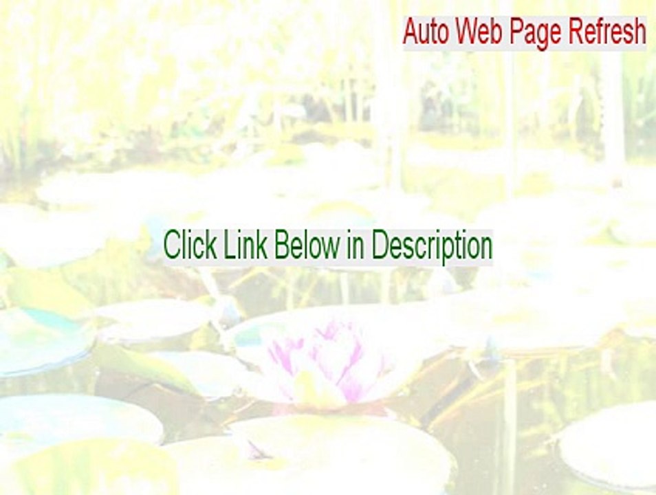 Auto Web Page Refresh Free Download [auto refresh web page using javascript 2015]