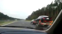 Scariest accident ever car comes off trailer! caught on tape