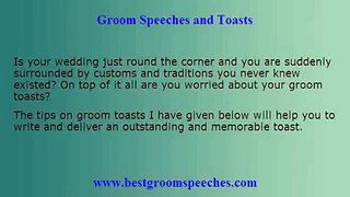 Groom Toasts - Wedding Toasts Made Easy in Few Simple Steps