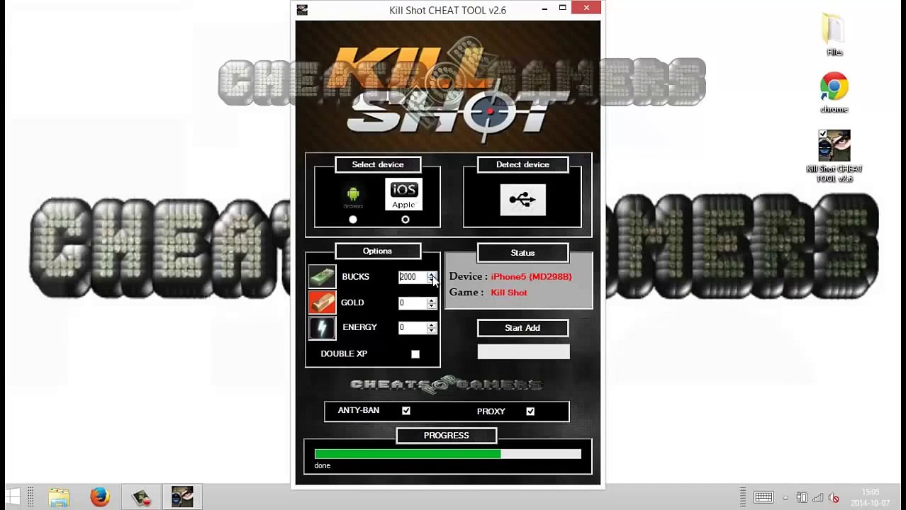Kill Shot CHEAT TOOL v2.6 [ iOS _ Android ]