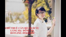Cho thuê căn hộ dịch vụ láng hạ, hoàng cầu, đống đa