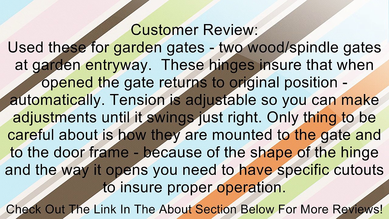 Ultra Hardware 6 Inch Hinge Double Action Spring Black 2.6mm Review