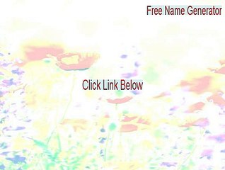 Free Name Generator Download Free [Download Here]
