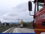 Incidente stradale sul raccordo per Pietraperzia Coinvolti un autocarro e un furgone