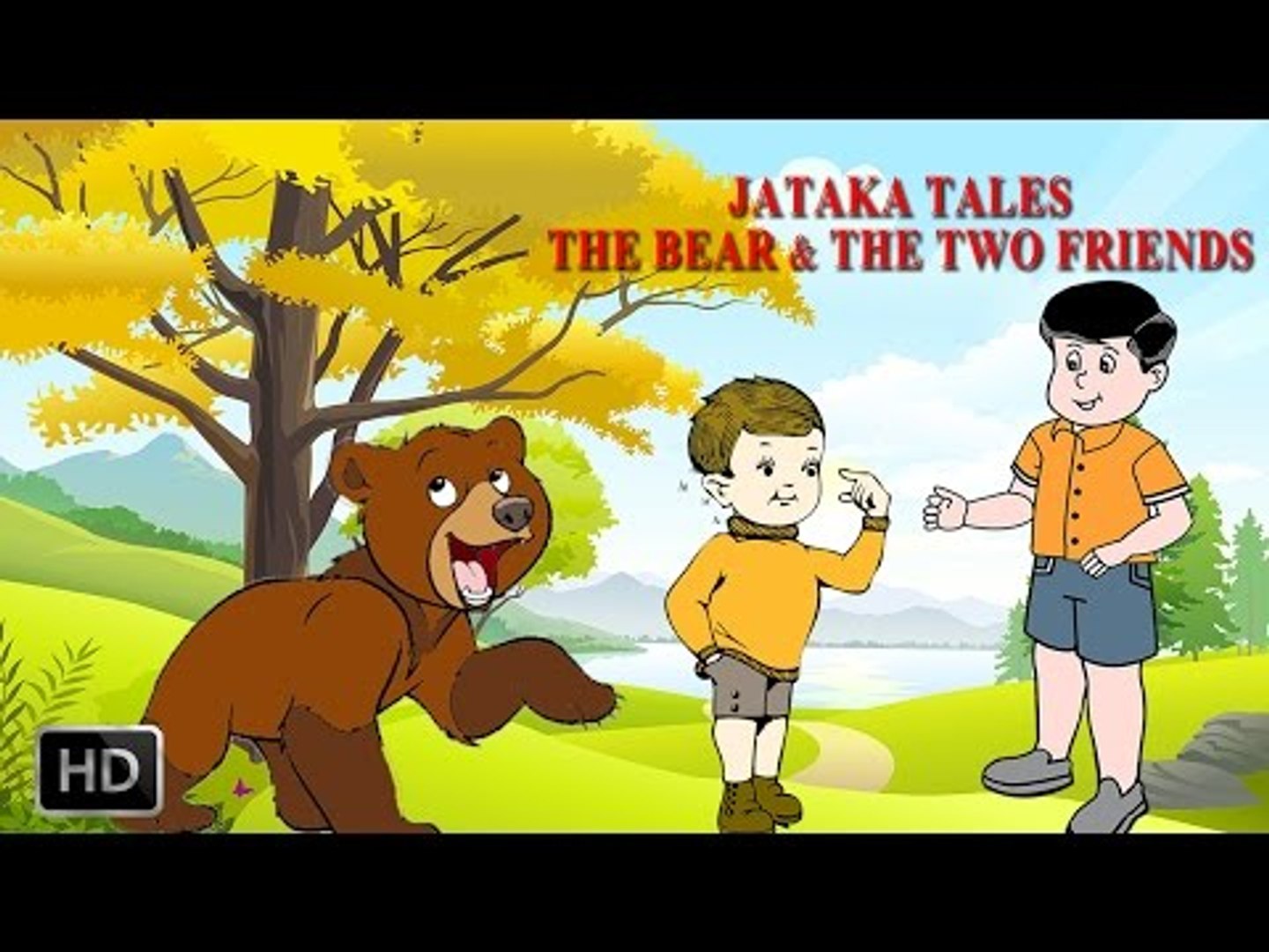 Короткие видео рассказы. The Bear and the two travellers. Moral stories for Kids. The Bear and two friends. The Bear and two friends story.