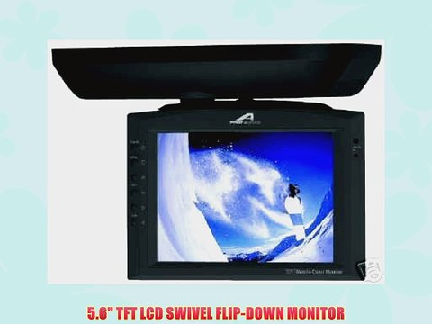 POWER ACOUSTIK PT-565CM 5.6 TFT-LCD Swivel Flip-Down Color Monitor