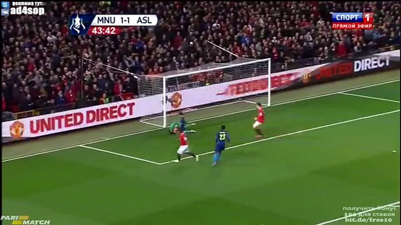 Arsenal 2-1  Manchester United Highlights 09-03-2015 FA Cup‬ -HD
