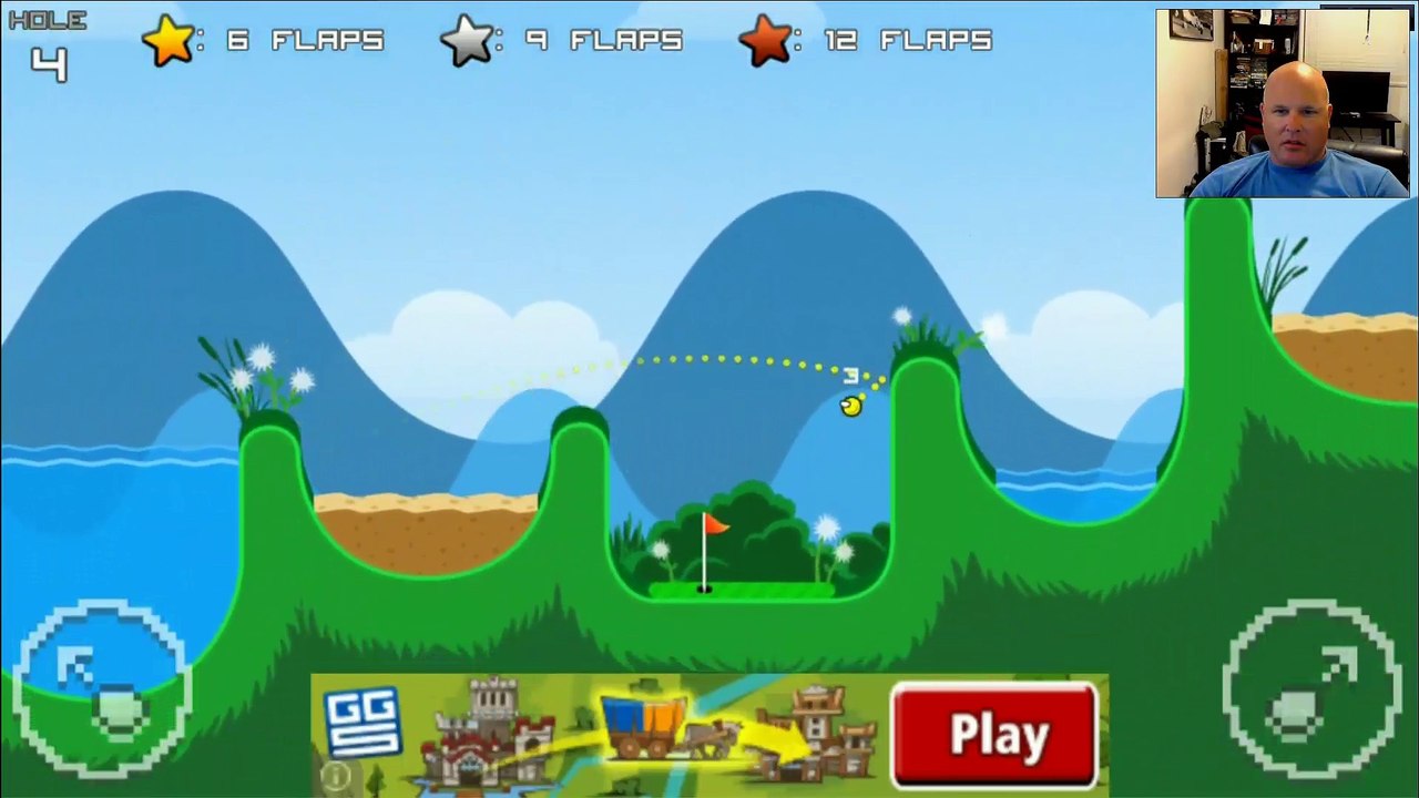 Flappygolf for iPhone Gameplay