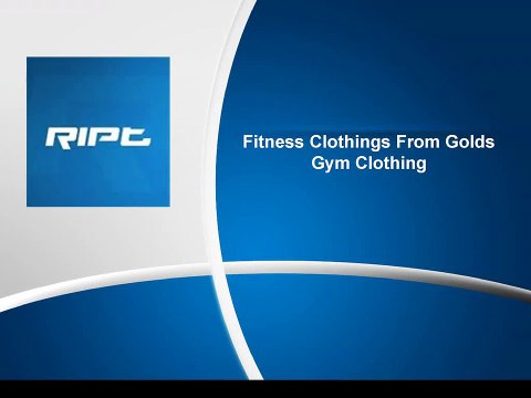 Golds Gym Clothing Offers Quality Clothing