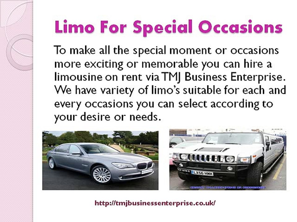 Luxury Car Rent For Prom - TMJ Business Enterprise
