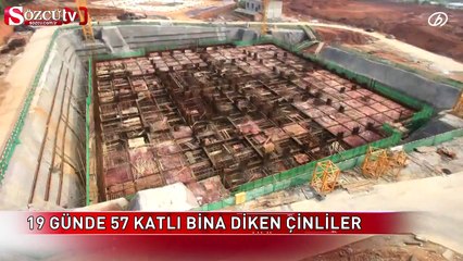 19 günde 57 katlı bina diktiler
