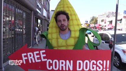 Sign Spinner Stand In Prank