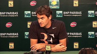 BNP Paribas Open  Roger Federer Semifinal Round Press Conference