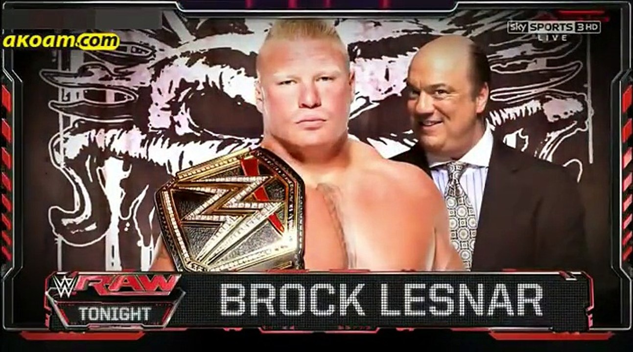 عرض الروو الاخير  09.03.2015 كاملا و مترجم سيتم رفع جميع عروض المصارعة