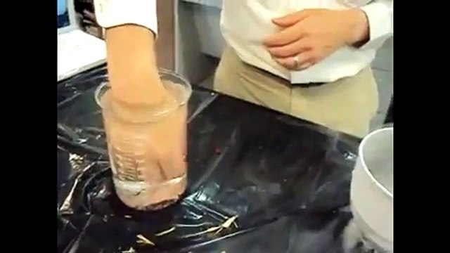 Plonger un poisson rouge dans un bain d'azote liquide