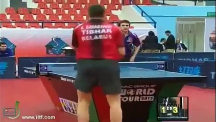 Coup de génie au tennis de table !!!