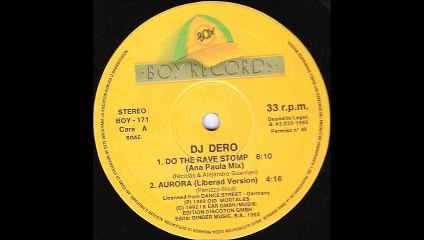 DJ Dero - Do The Rave Stomp (Ana Paula Mix) (A1)