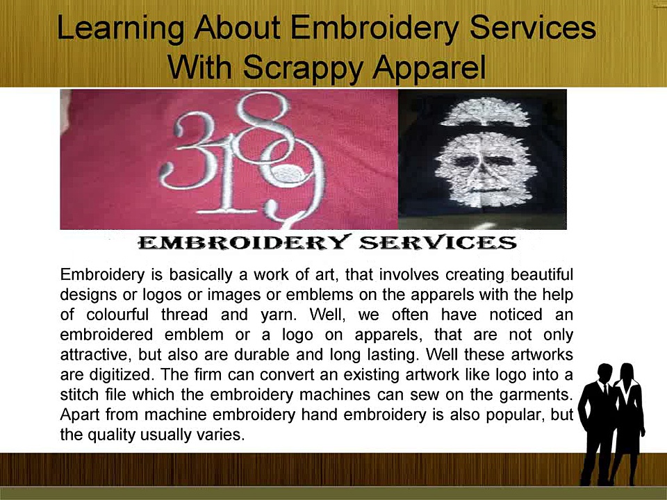 Embroidery Services  For T-shirts