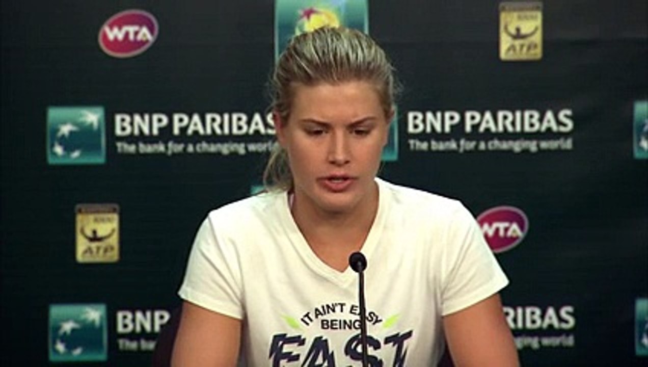 Indian Wells 2014 Tuesday Interiew Bouchard