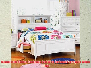 Magnussen Kenley Bookcase Bed With Optional Storage in White - Twin