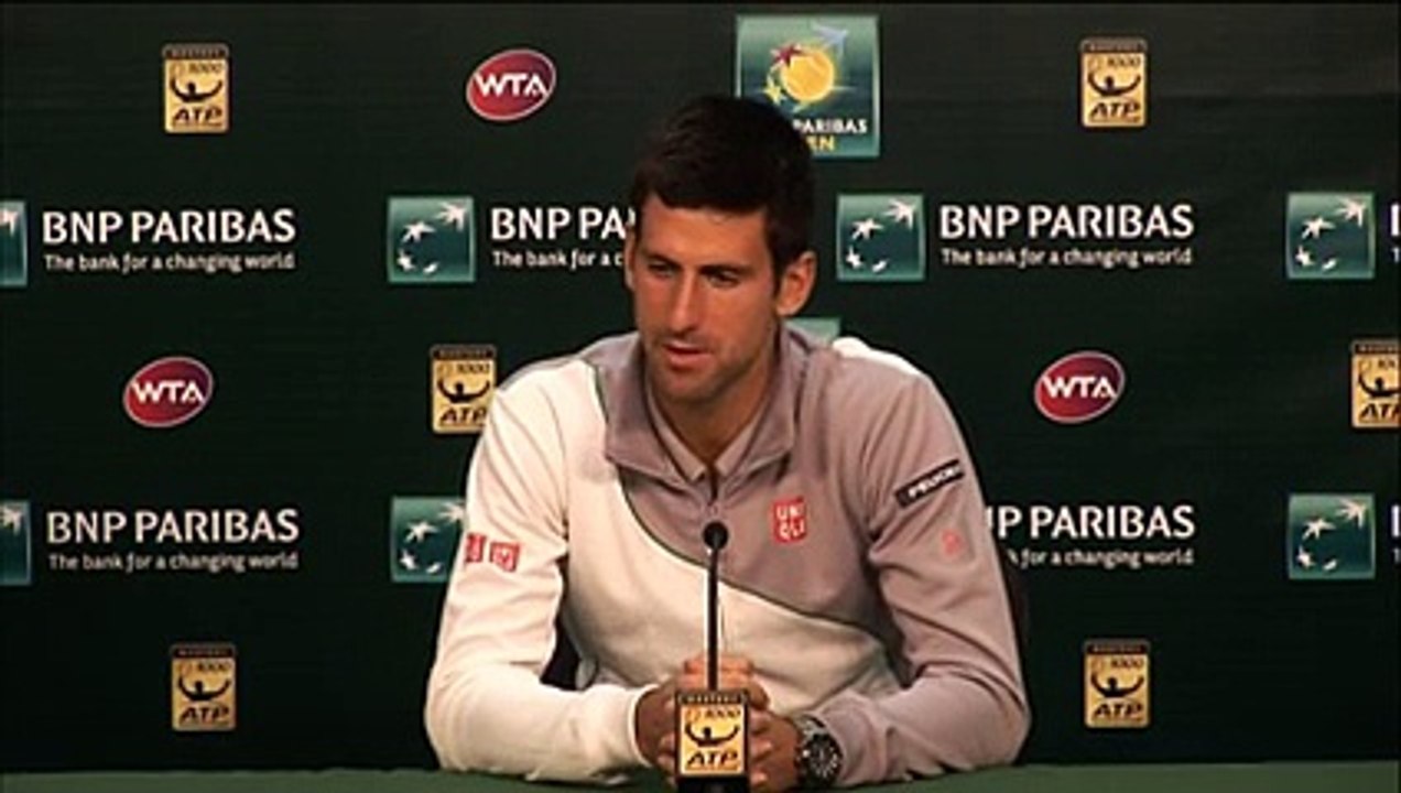 Indian Wells 2014 Tuesday Interview Djokovic