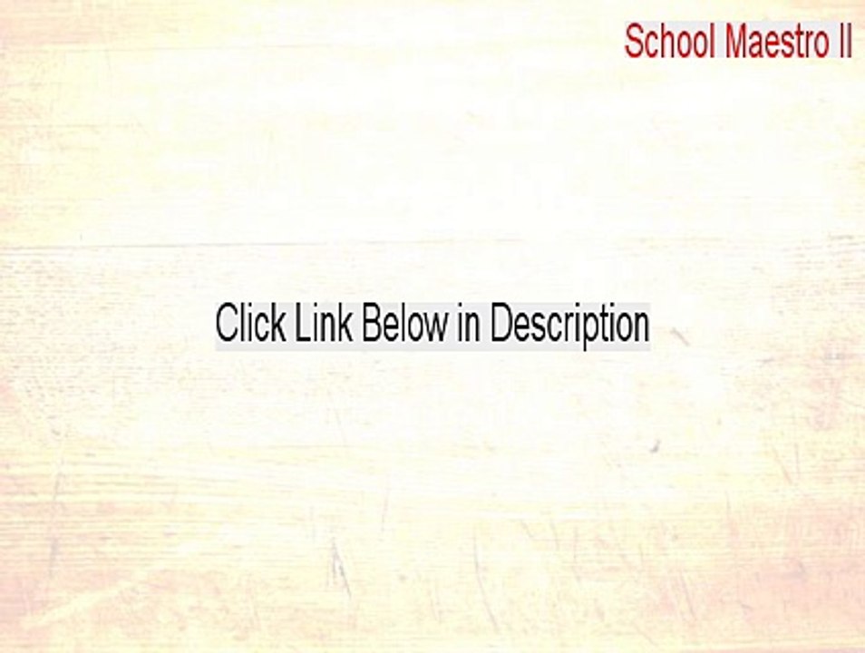 School Maestro II Keygen (School Maestro IIschool maestro iii)