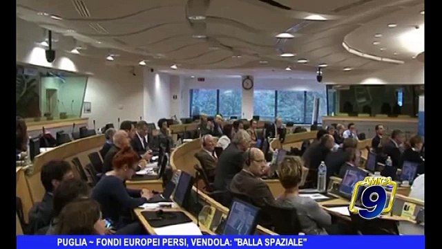 PUGLIA | Fondi europei persi, Vendola: Balla spaziale