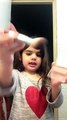 How to Do Makeup perfectly by a Cute Baby Girl