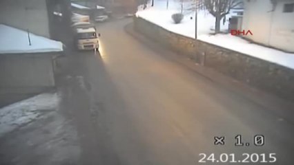 Kastamonu'da Kazalar Mobese Kamerasında