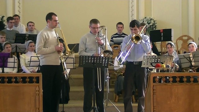 2015.03.08 Помолися зі мною, мій брате Тріо тромбони м.Одеса
