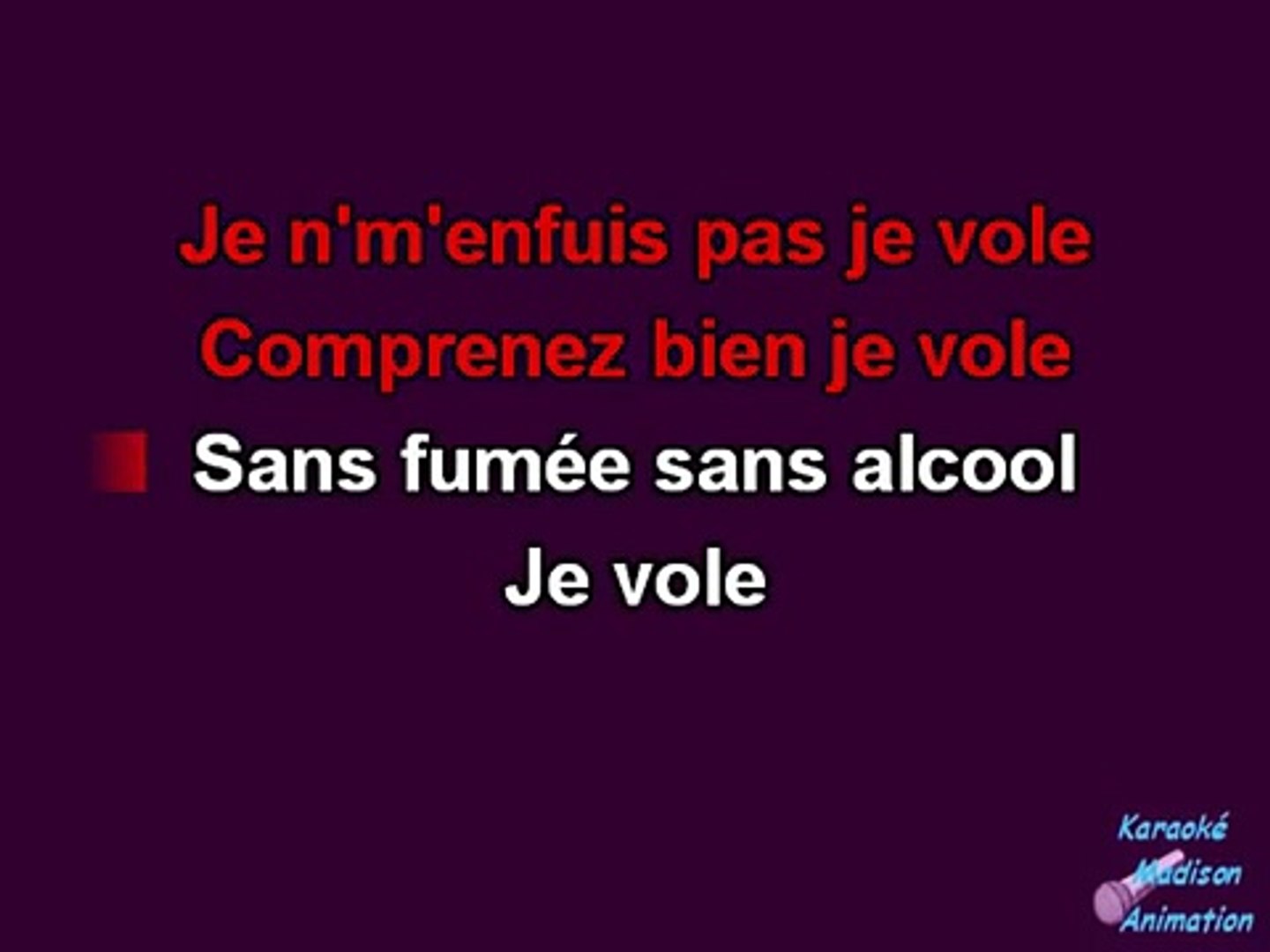 Louane - Je vole (Karaoké) (Lyrics / Paroles), حجم الصورة 1440x1080
